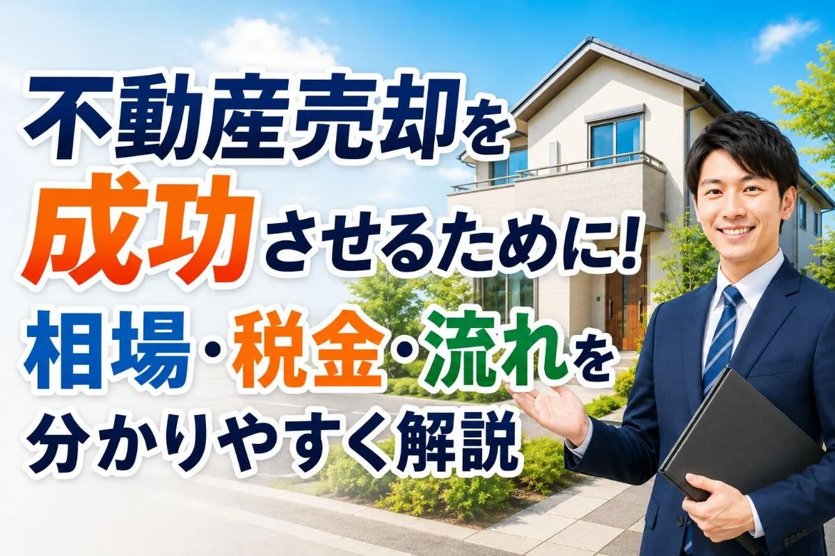 不動産売却を成功させるために!相場・税金・流れを分かりやすく解説